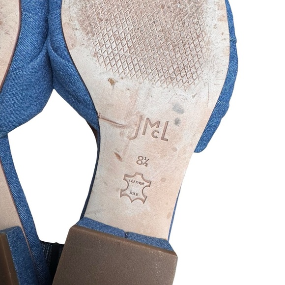 J.McLaughlin - Hannah Denim Braided Slide Sandals Sz 8.5 - Picture 8 of 10